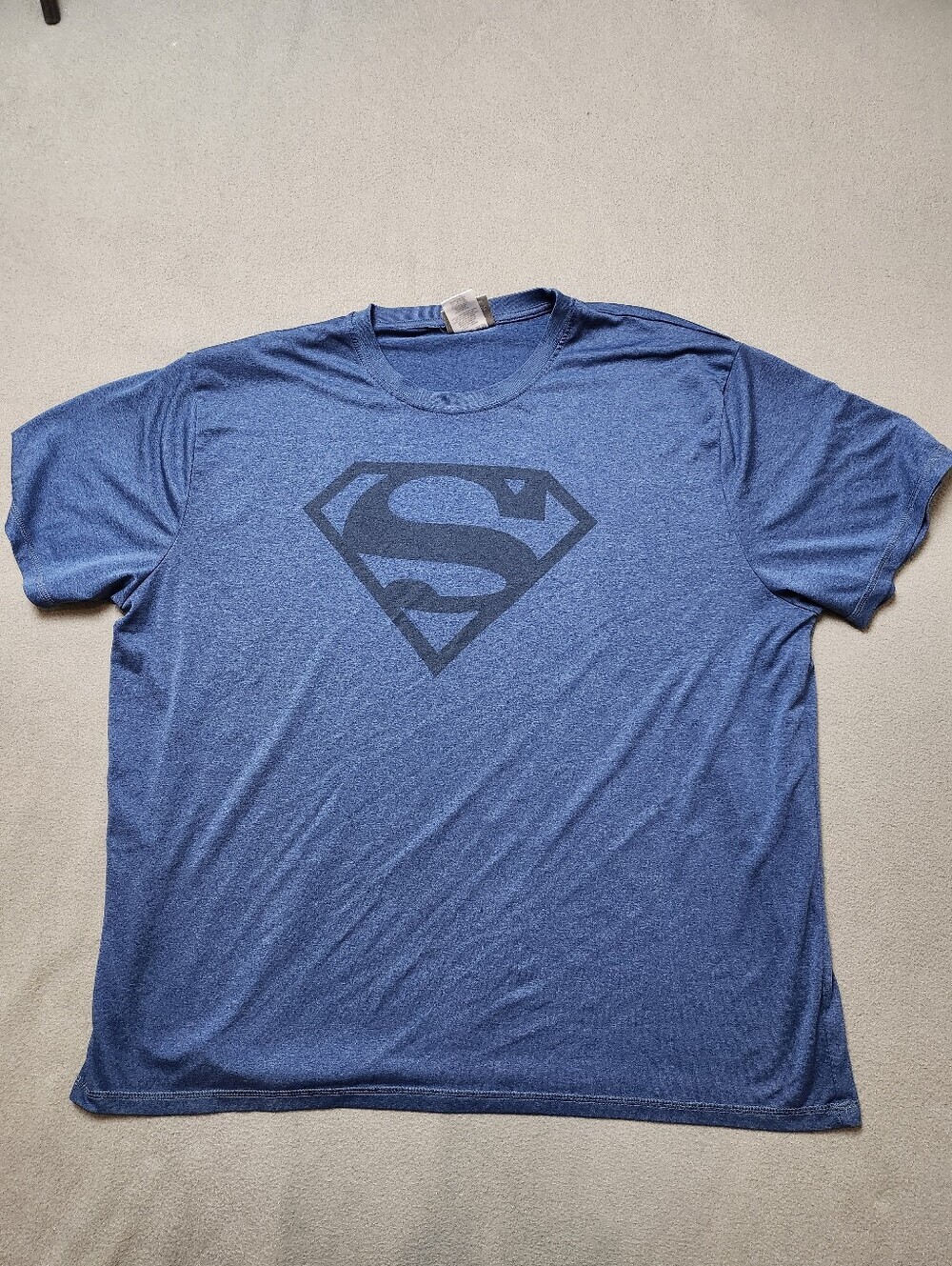 DC Comics Men's Blue Short Sleeve Superman Logo Tee XXL